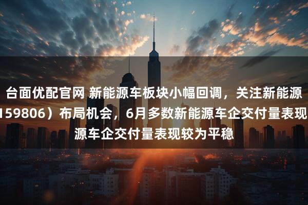 台面优配官网 新能源车板块小幅回调，关注新能源车ETF（159806）布局机会，6月多数新能源车企交付量表现较为平稳